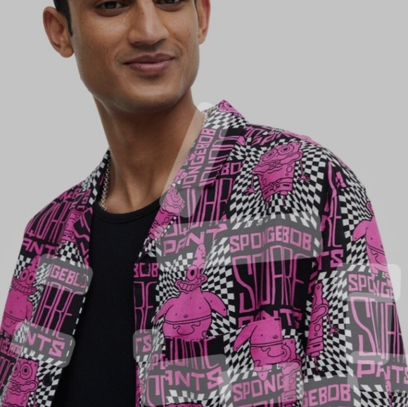 H&M Unisex Relaxed Fit Sponge Bob Shirt - Picture 2 of 5